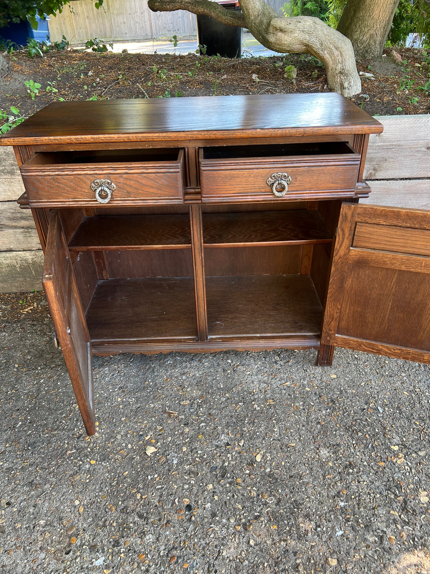 Old Charm Small Sideboard Two Drawers Over Two Cupboards