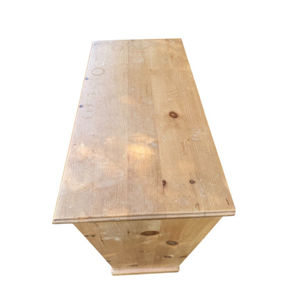 Vintage Waxed Pine Chest of Drawers – Five Drawer Pine Chest