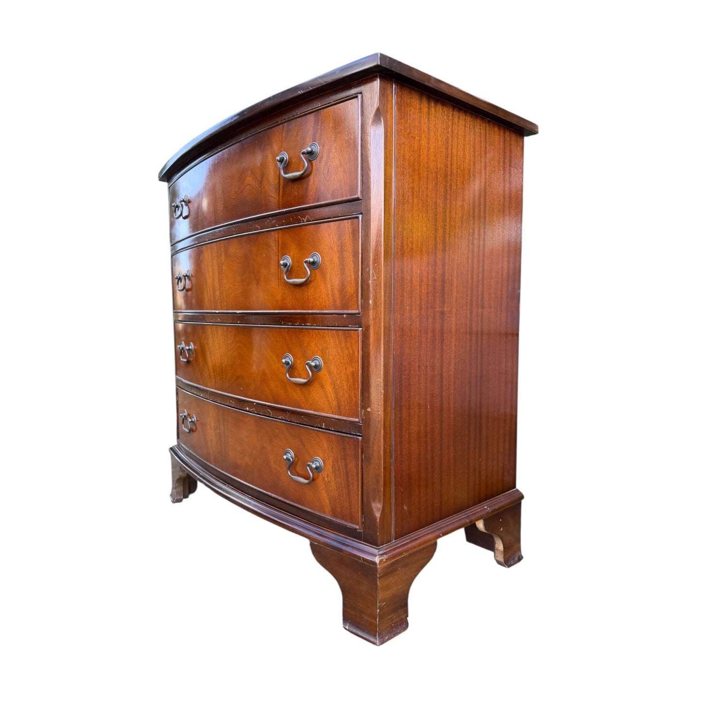 Mahogany Style Chest of Drawers – Four Drawer Chest with Dovetail Joints