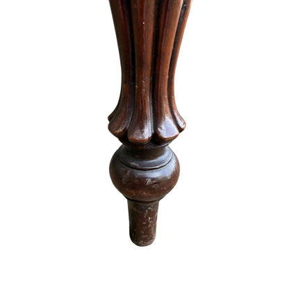 Set of 8 Vintage Mahogany Dining Chairs – Balloon Back Dining Chairs with Upholstered Seats