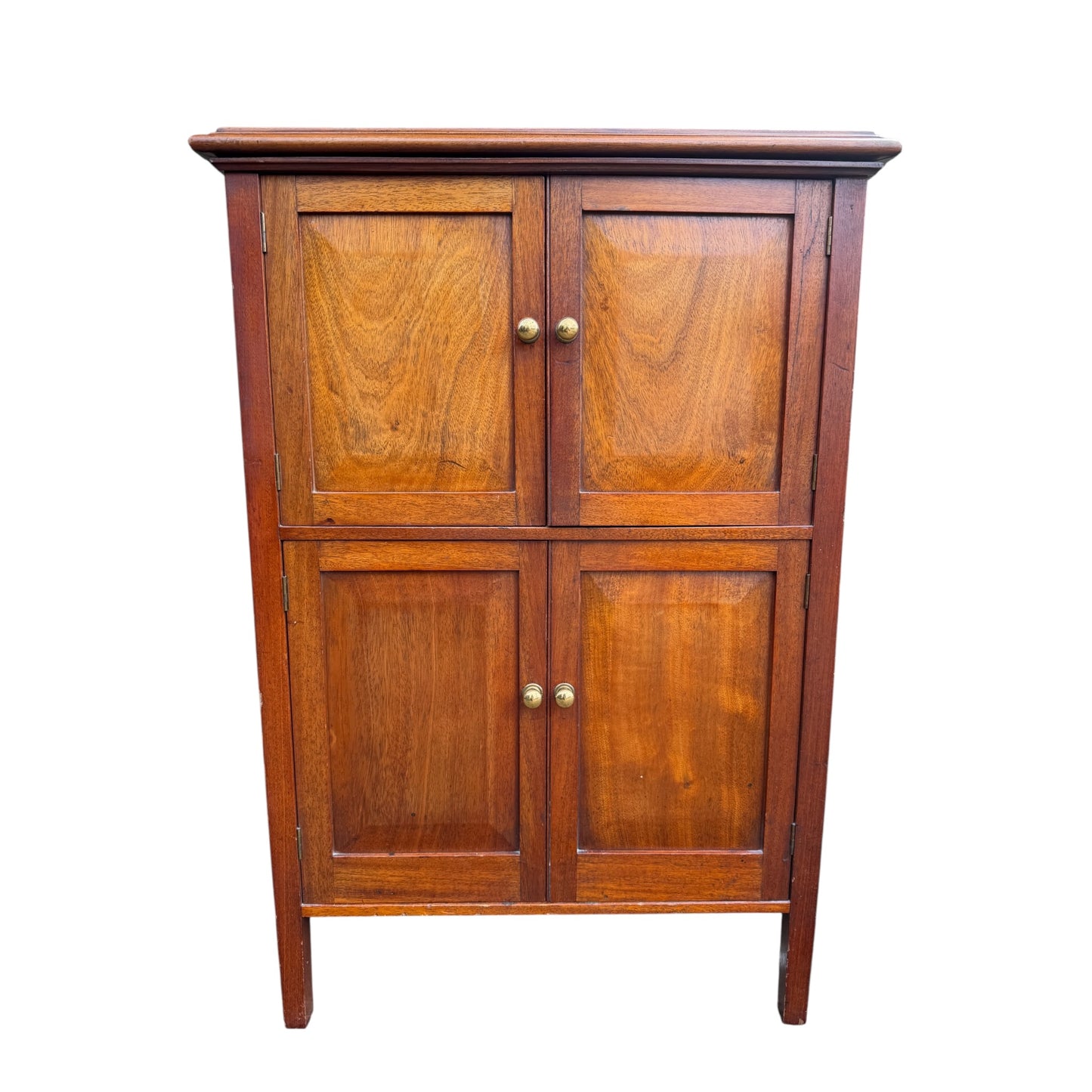 Vintage Mahogany Cocktail Cabinet / Drinks Cabinet – Mid Century Four Door Storage Cupboard