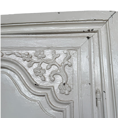 Antique French Oak Armoire Wardrobe – Rustic Painted Country Cupboard