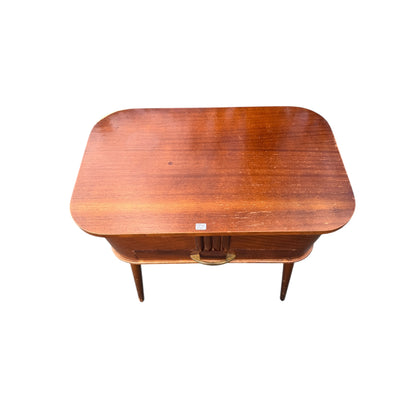 Vintage Mid Century Sewing Box Side Table – Morco Product – Lift Top Storage Cabinet