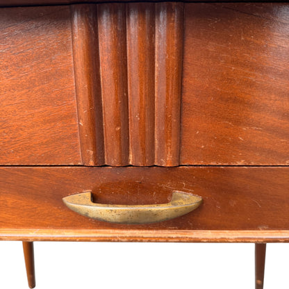 Vintage Mid Century Sewing Box Side Table – Morco Product – Lift Top Storage Cabinet