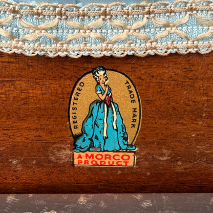 Vintage Mid Century Sewing Box Side Table – Morco Product – Lift Top Storage Cabinet