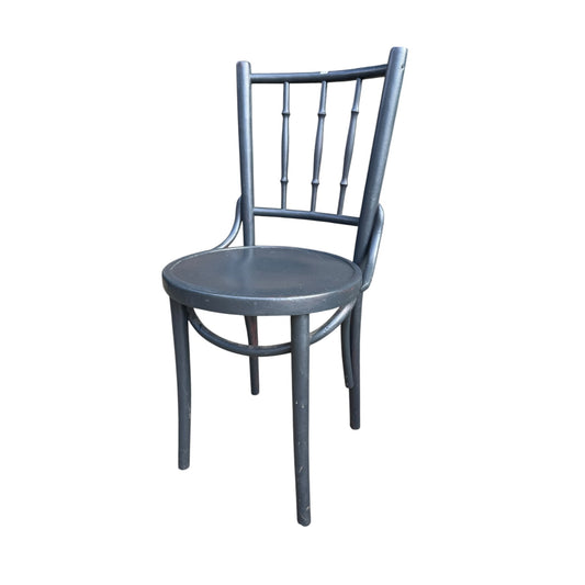 Vintage Retro Bentwood Café Chair – Painted Grey, Bistro / Kitchen Chair