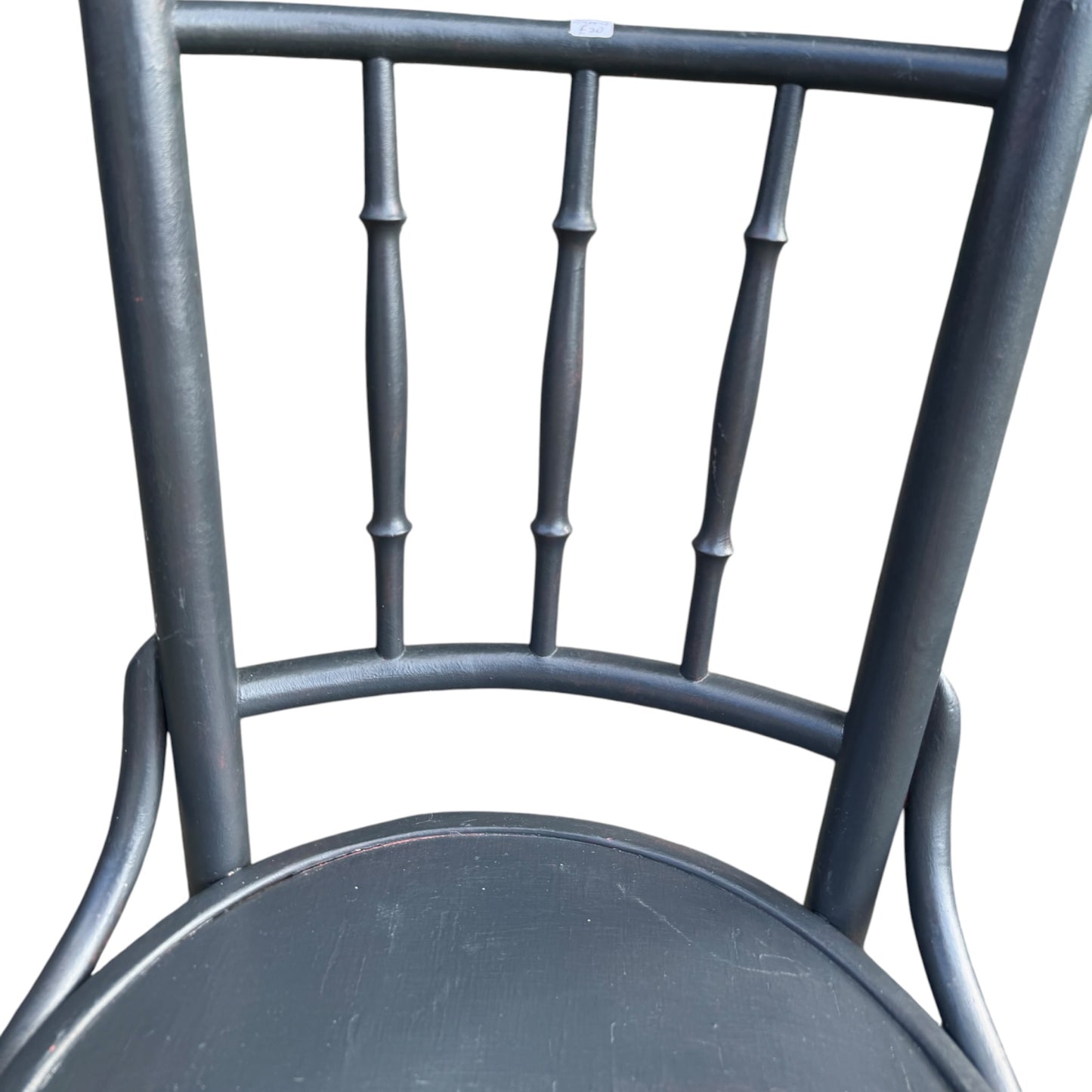Vintage Retro Bentwood Café Chair – Painted Grey, Bistro / Kitchen Chair