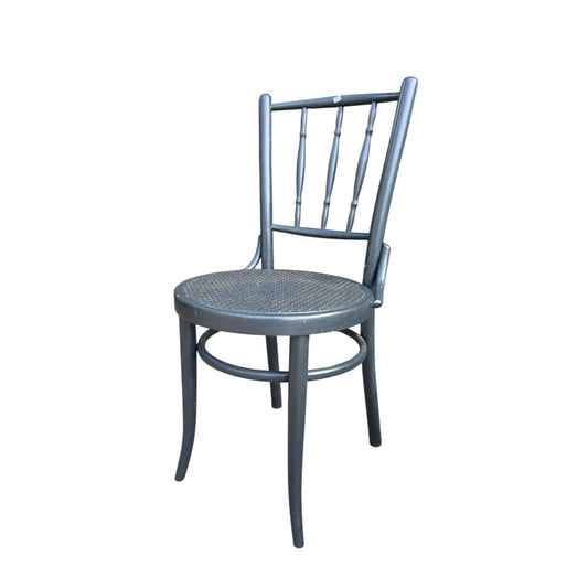 Vintage Bentwood Café Chair – Painted Grey, Bistro / Kitchen Chair