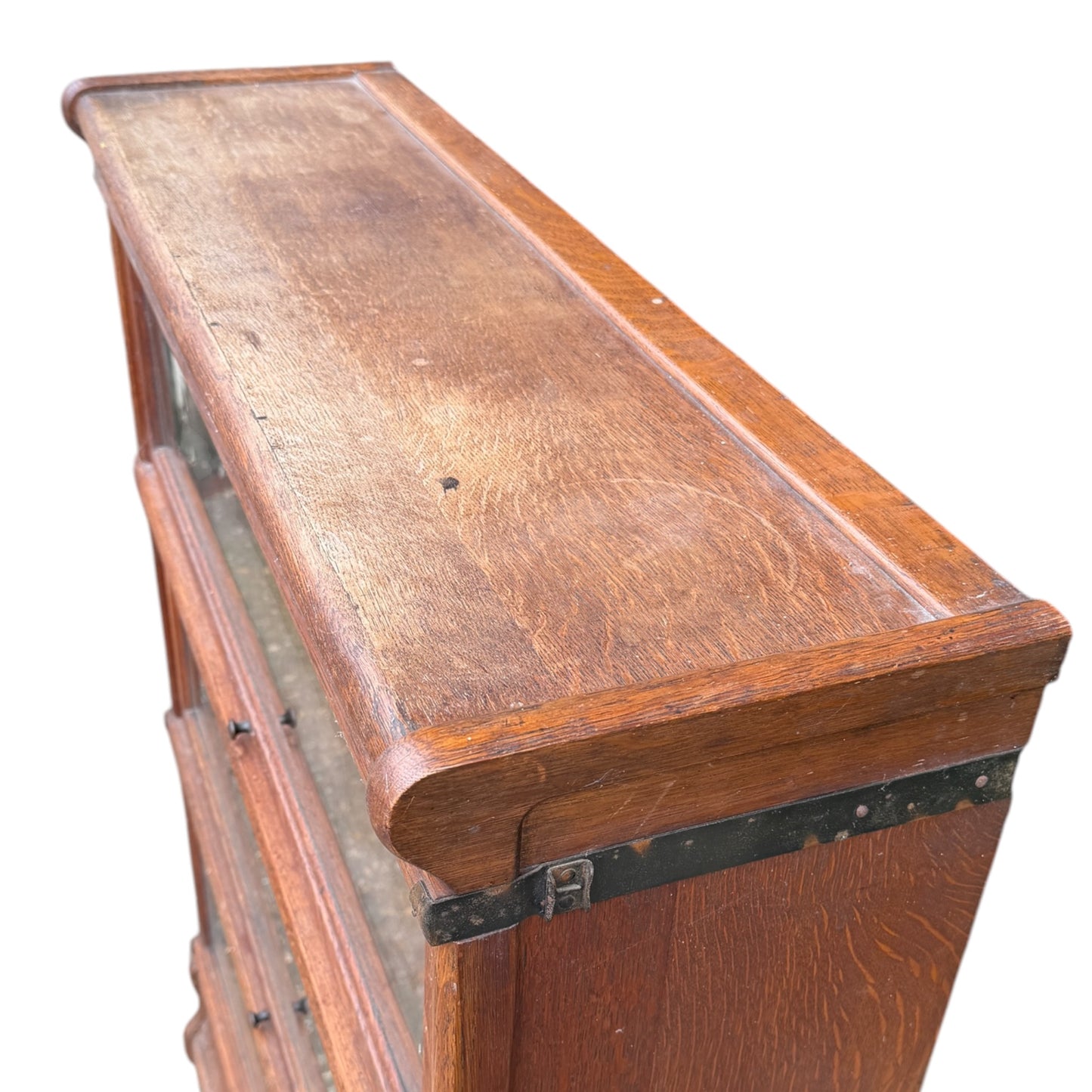 Antique Globe Wernicke Oak Stacking Library Bookcase / Barrister Bookcase / Sectional Bookcase