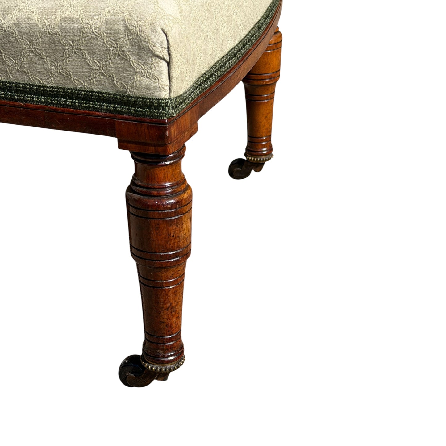 Antique Victorian Mahogany Nursing Chair - Carved Lattice Back Bedroom Chair 79cm