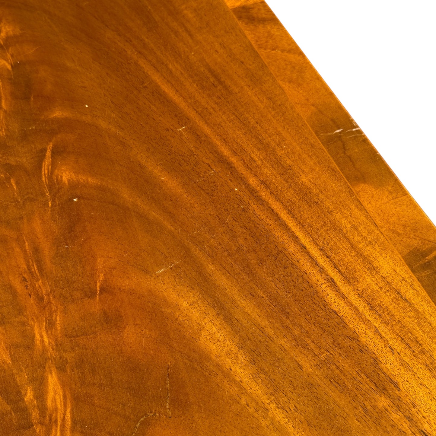 Vintage Regency Style Mahogany Coffee Table - Large Flame Veneer Sofa Table 122cm