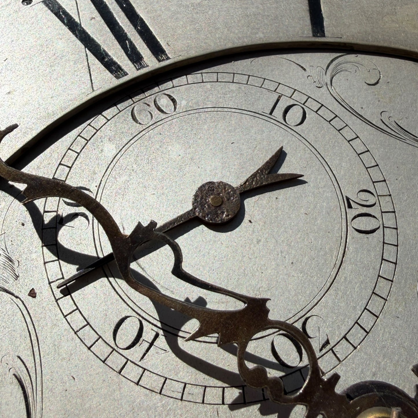 Antique Georgian Scottish 8-Day Longcase Clock by James Forrest Edinburgh – Flame Mahogany Veneer Grandfather Clock