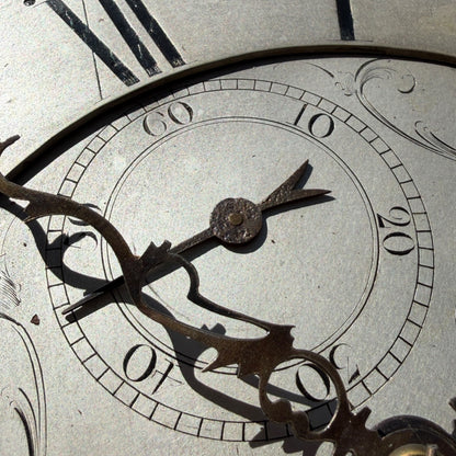 Antique Georgian Scottish 8-Day Longcase Clock by James Forrest Edinburgh – Flame Mahogany Veneer Grandfather Clock