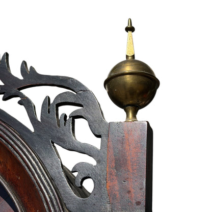 Antique Georgian Scottish 8-Day Longcase Clock by James Forrest Edinburgh – Flame Mahogany Veneer Grandfather Clock