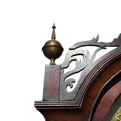 Antique Georgian Scottish 8-Day Longcase Clock by James Forrest Edinburgh – Flame Mahogany Veneer Grandfather Clock