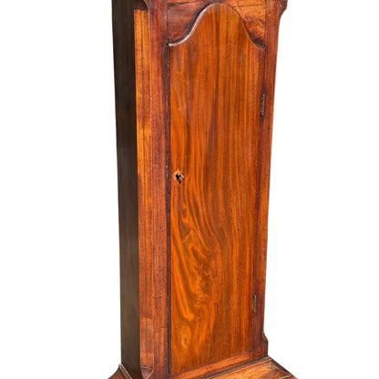 Antique Georgian Scottish 8-Day Longcase Clock by James Forrest Edinburgh – Flame Mahogany Veneer Grandfather Clock