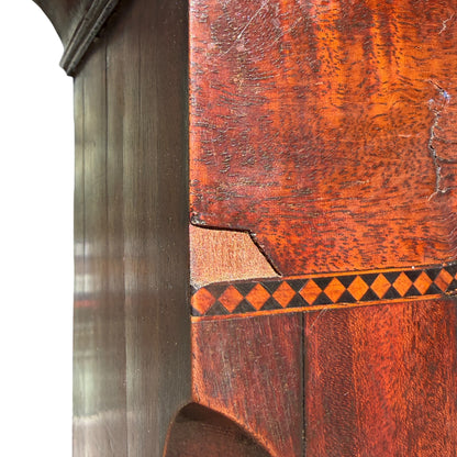 Antique Georgian Scottish 8-Day Longcase Clock by James Forrest Edinburgh – Flame Mahogany Veneer Grandfather Clock