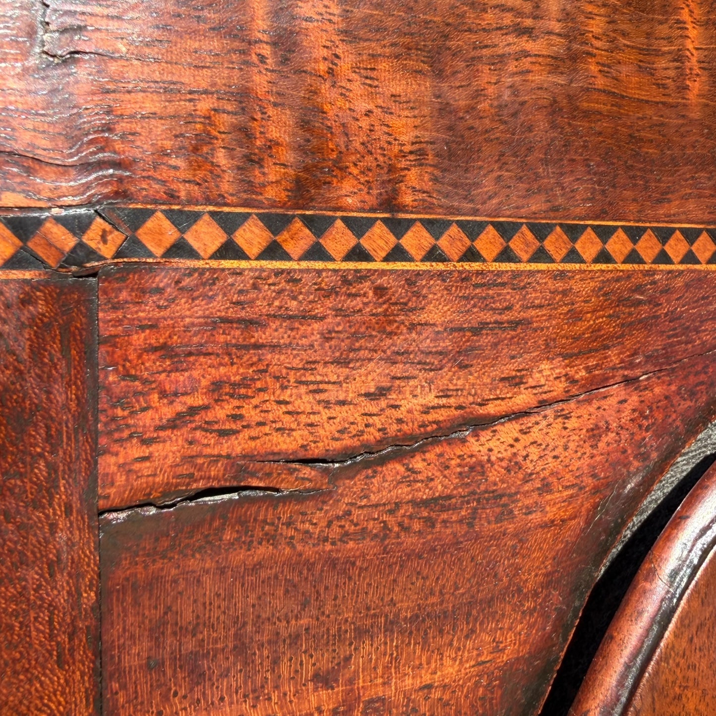 Antique Georgian Scottish 8-Day Longcase Clock by James Forrest Edinburgh – Flame Mahogany Veneer Grandfather Clock