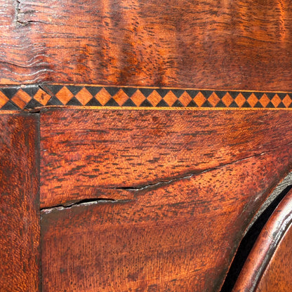 Antique Georgian Scottish 8-Day Longcase Clock by James Forrest Edinburgh – Flame Mahogany Veneer Grandfather Clock