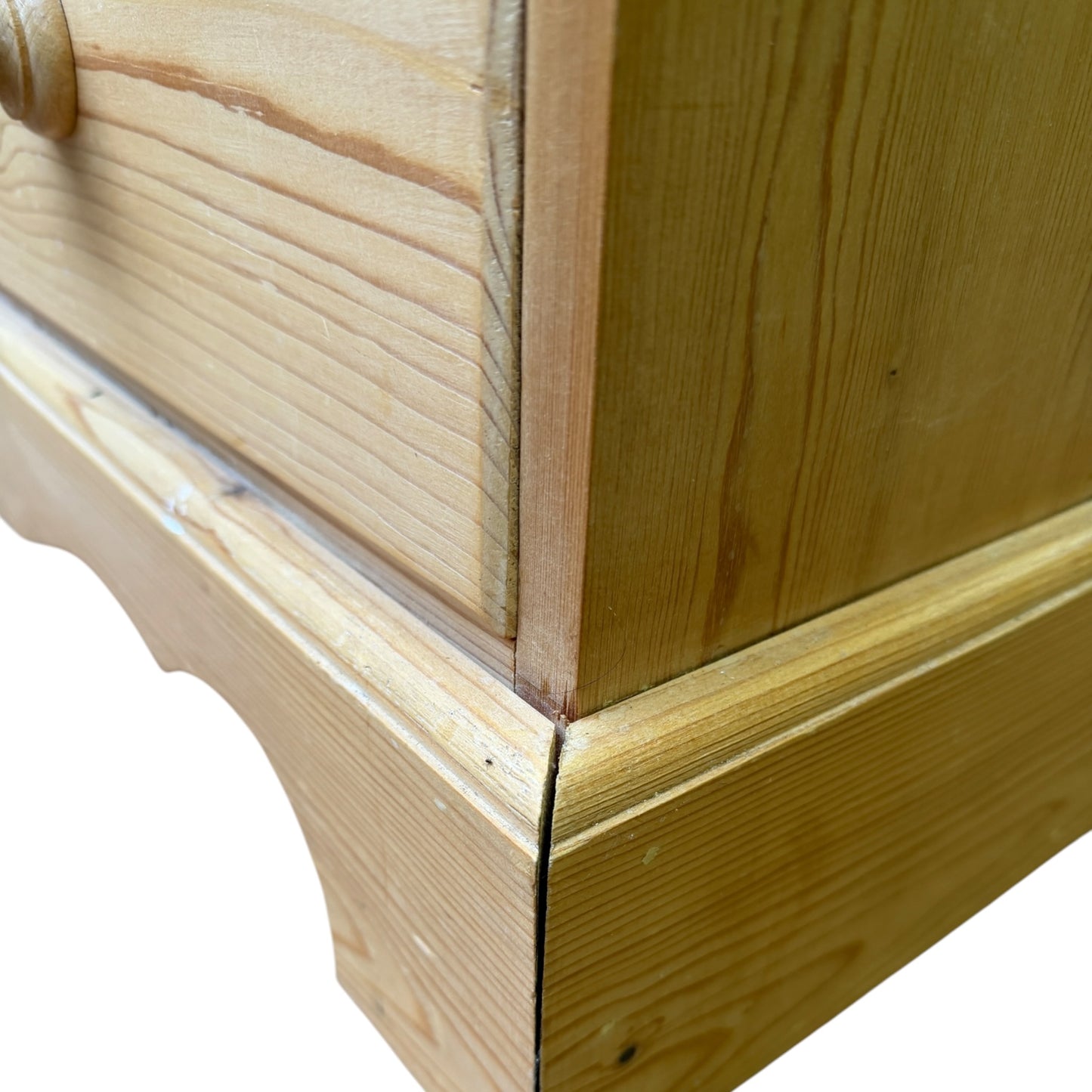 Solid Pine Chest of Drawers - 2 over 3 Bedroom Tallboy Dresser Storage