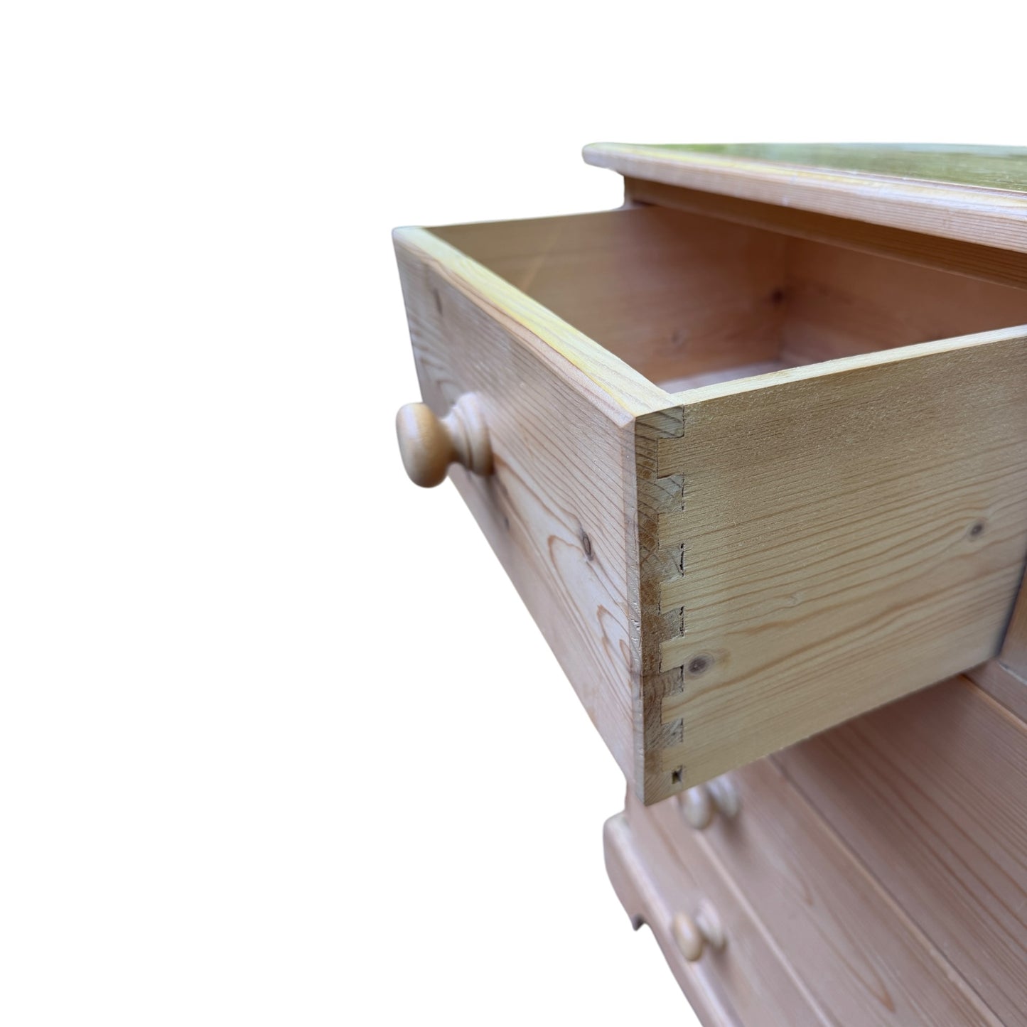 Solid Pine Chest of Drawers - 2 over 3 Bedroom Tallboy Dresser Storage