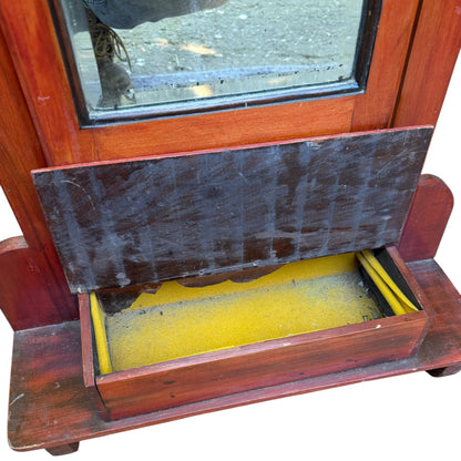 Vintage Full Length Cheval Mirror - Tall Standing Mirror with Jewellery Box