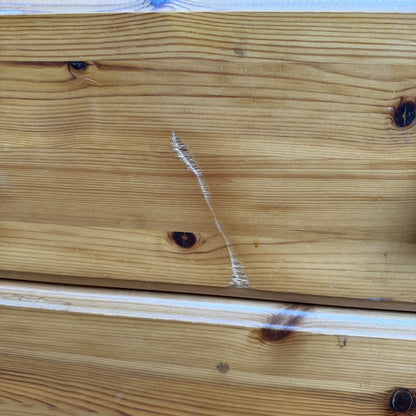 Modern Solid Pine Chest of Drawers - 4 Drawer Bedroom Dresser Upcycle Project