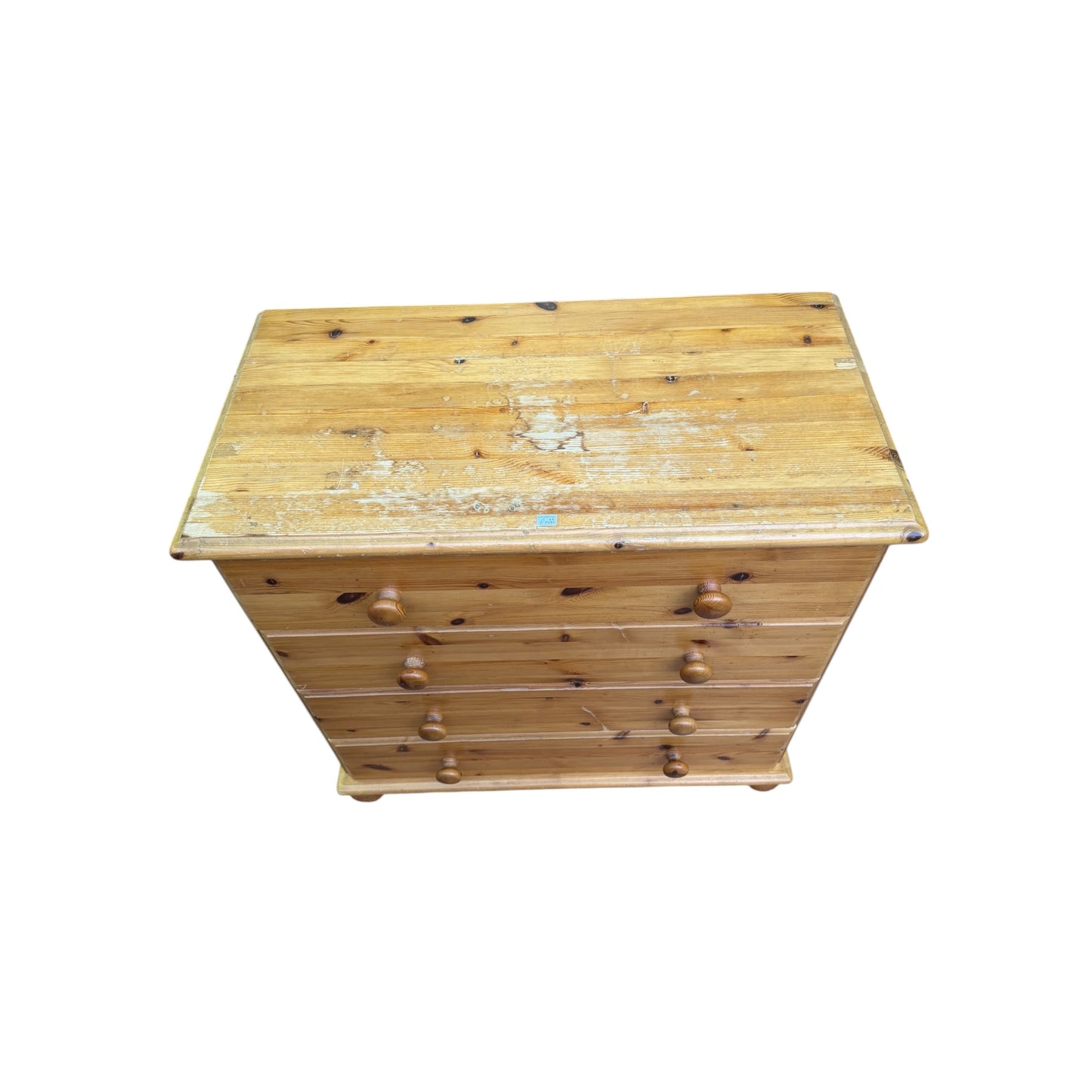 Modern Solid Pine Chest of Drawers - 4 Drawer Bedroom Dresser Upcycle Project