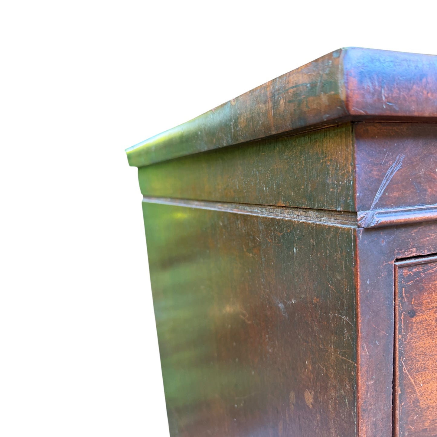 Antique Victorian Mahogany Bow Front Chest of Drawers - Large 2 over 3 Tallboy