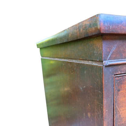 Antique Victorian Mahogany Bow Front Chest of Drawers - Large 2 over 3 Tallboy