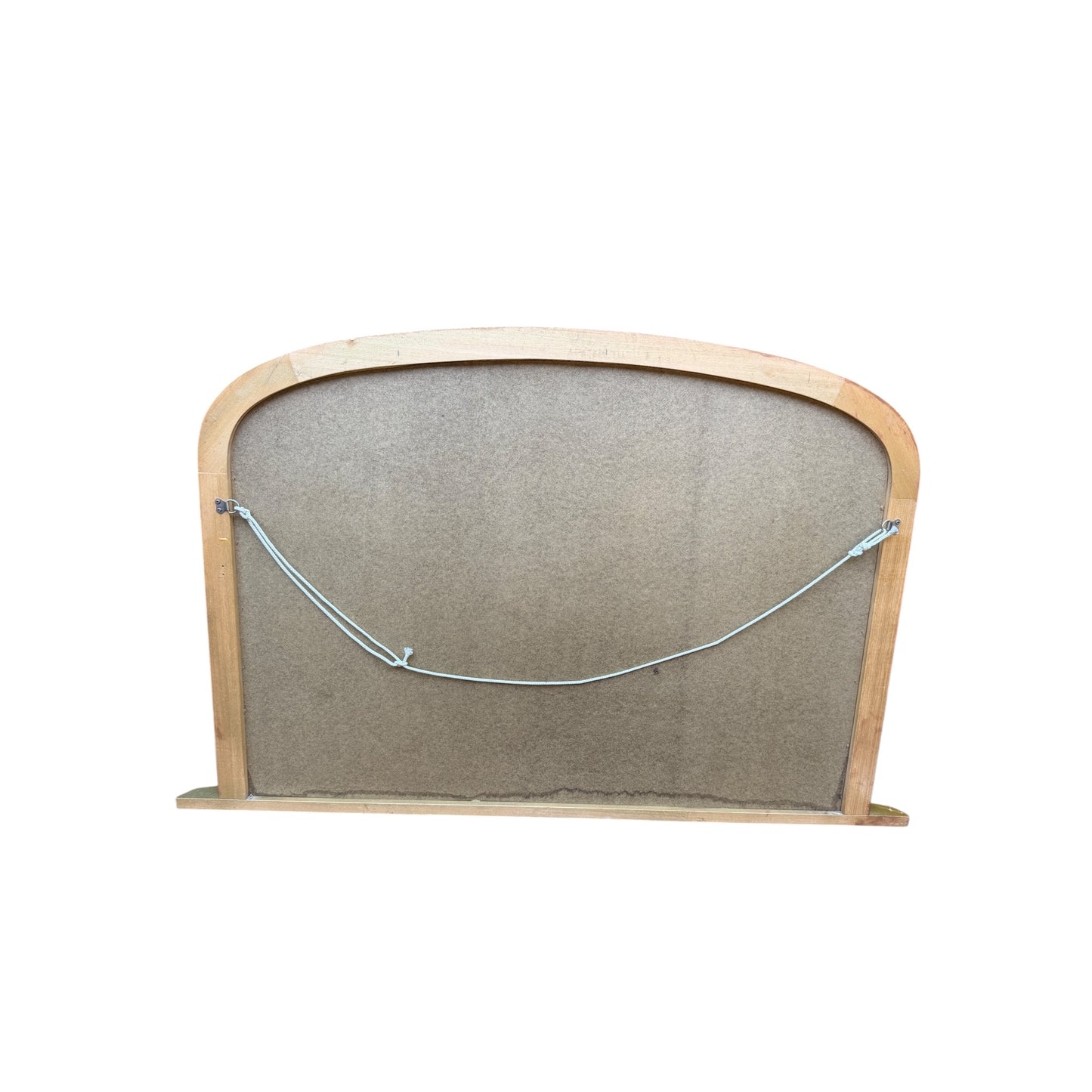 Large Gold Arched Overmantle Mirror - Contemporary Wall Fireplace Mirror