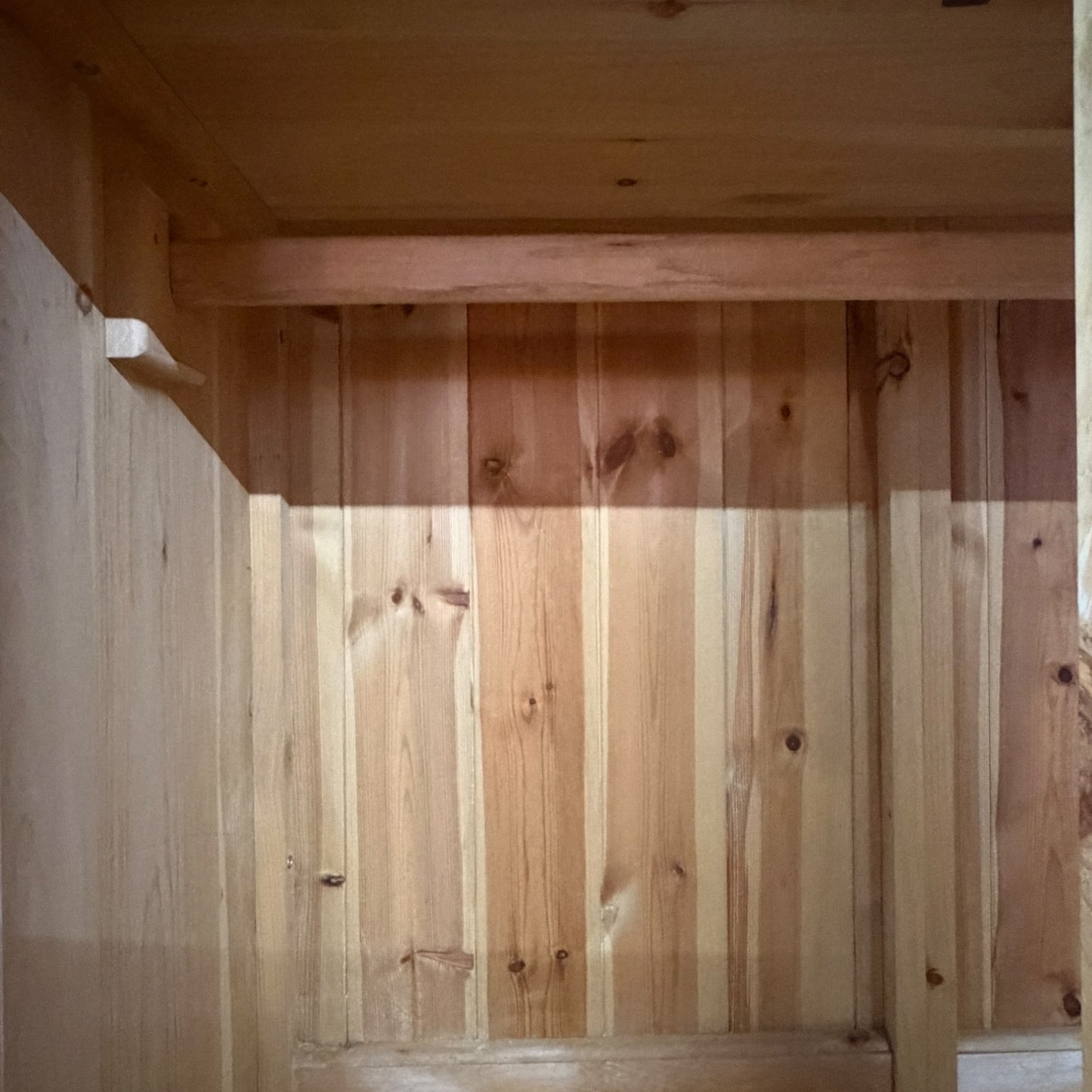 Solid Waxed Pine Double Wardrobe - 2 Door Bedroom Armoire with 3 Drawers 126cm