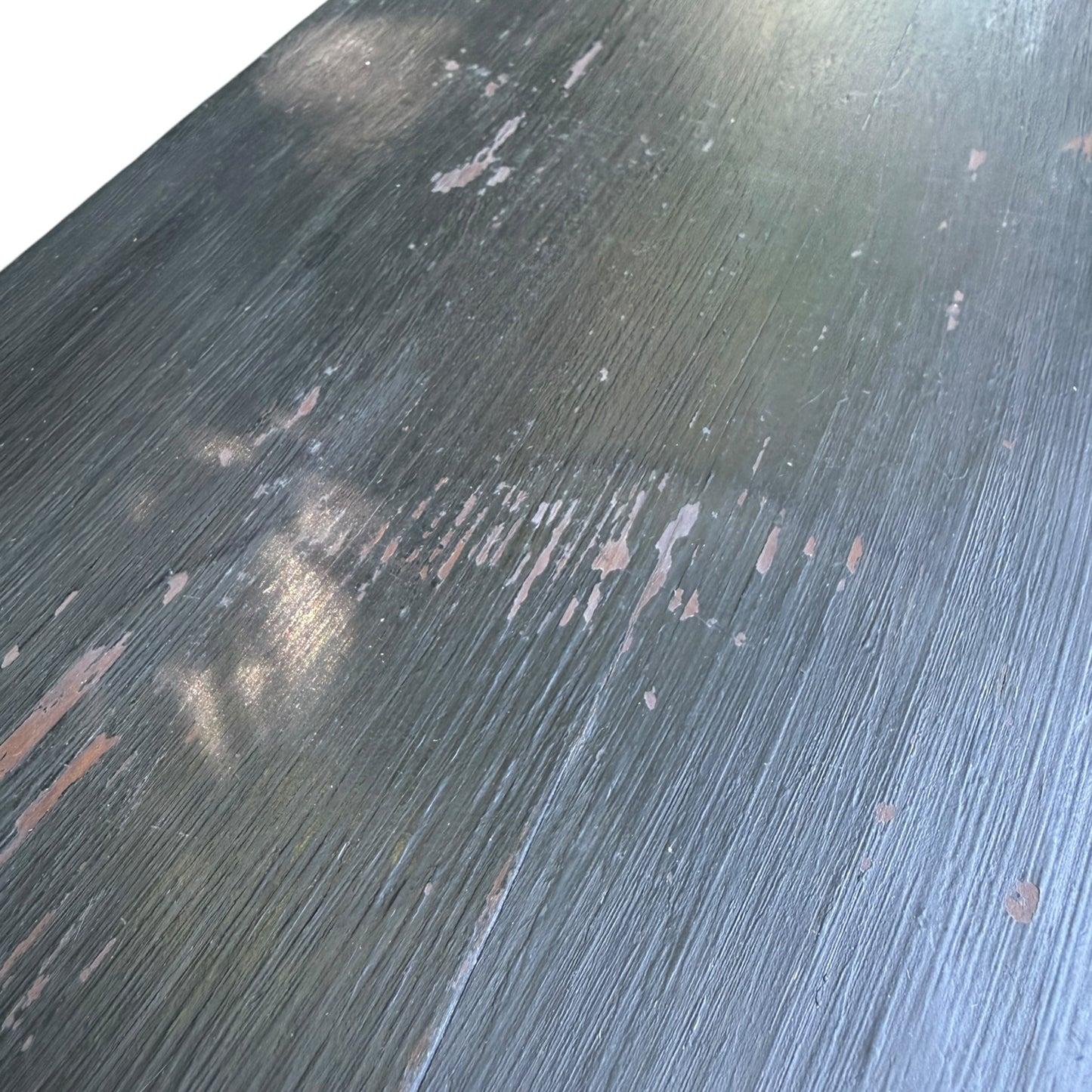 Black Distressed Cupboard Sideboard - Two Drawer Kitchen Cabinet Larder
