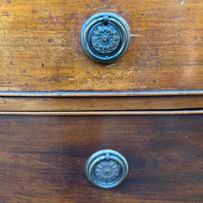 Antique Georgian Mahogany Bow Front Chest of Drawers Regency Style