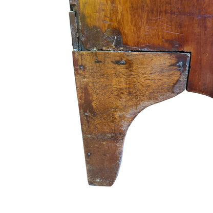 Antique Georgian Mahogany Bow Front Chest of Drawers Regency Style