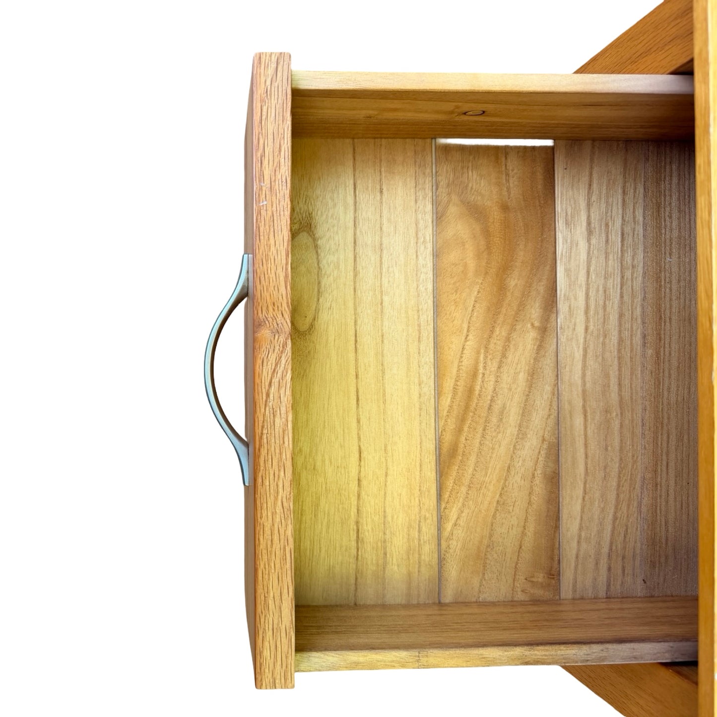 Modern Solid Oak Bedside Chest - 3 Drawer Nightstand Side Table Storage 65cm