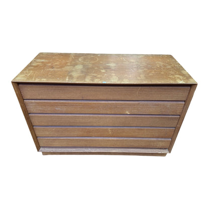 Vintage Mid Century Chest of Drawers - 5 Drawer Teak Dresser - Upcycle Project