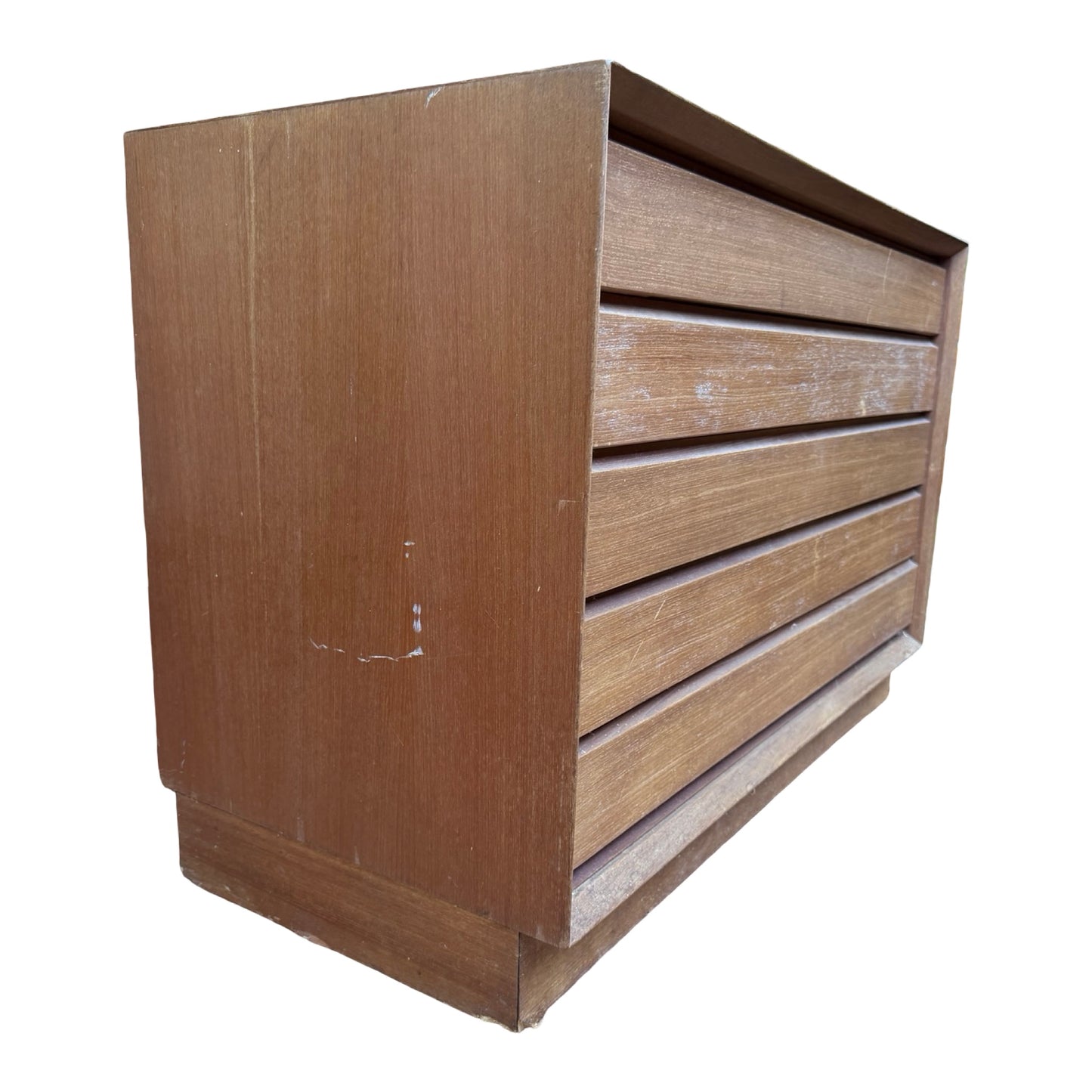 Vintage Mid Century Chest of Drawers - 5 Drawer Teak Dresser - Upcycle Project