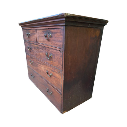 Antique Georgian Mahogany Chest of Drawers - Top Half Chest on Chest - Project
