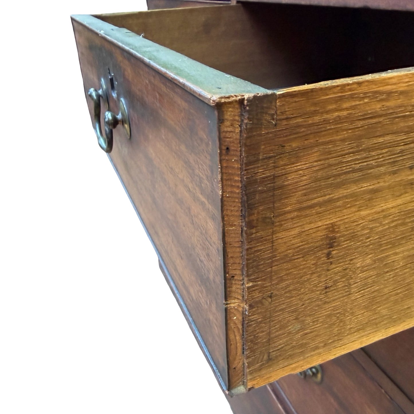 Antique Georgian Mahogany Chest of Drawers - Top Half Chest on Chest - Project