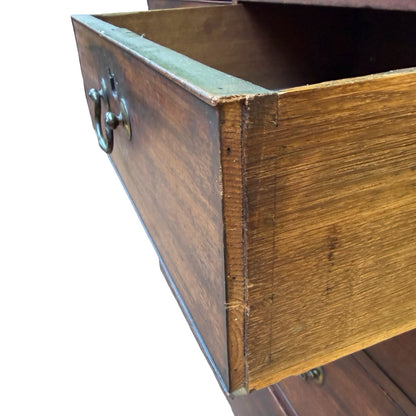Antique Georgian Mahogany Chest of Drawers - Top Half Chest on Chest - Project