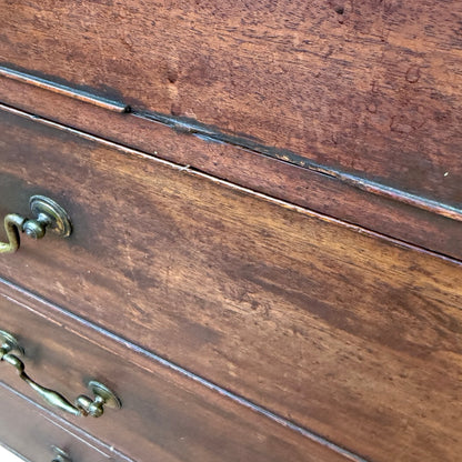 Antique Georgian Mahogany Chest of Drawers - Top Half Chest on Chest - Project
