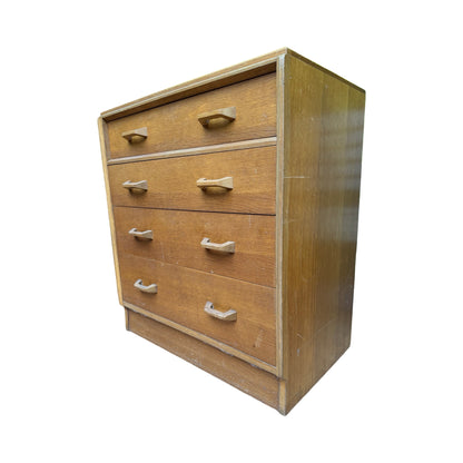 Vintage G-Plan Chest of Drawers - 4 Drawer Mid Century E Gomme