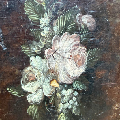 Vintage Hand Painted Folk Art Blanket Chest - Large Floral Pine Trunk Box 105cm
