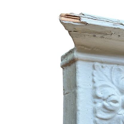 Antique Victorian Overmantle Mirror - Distressed Shabby Chic Project Wall Mirror