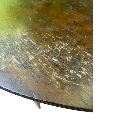 Antique Georgian Demi-Lune Mahogany Console Table - Large Half Moon Side Table