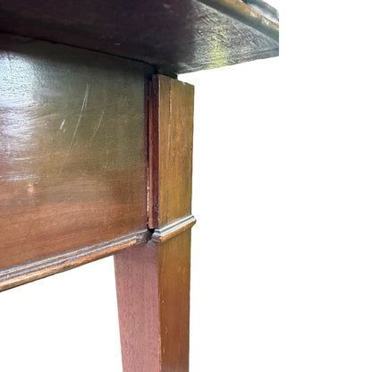 Antique Georgian Demi-Lune Mahogany Console Table - Large Half Moon Side Table