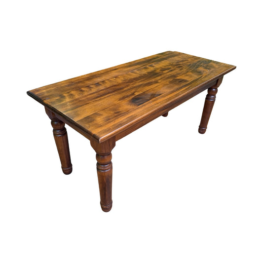 Modern Dark Wood Coffee Table - Rectangular Living Room Table 100cm Wide