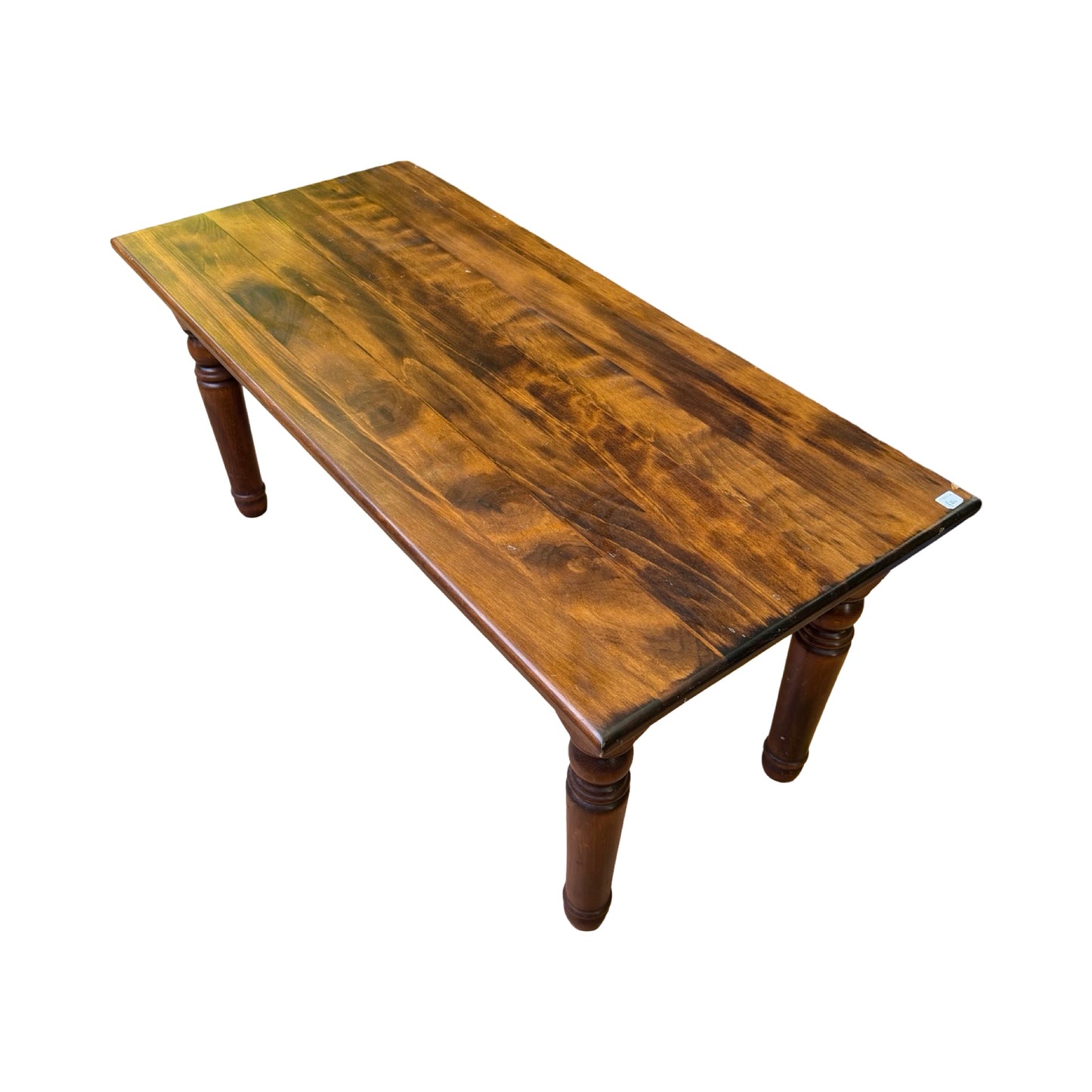 Modern Dark Wood Coffee Table - Rectangular Living Room Table 100cm Wide