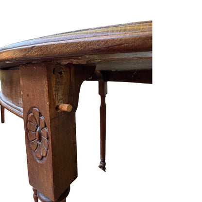 Antique Edwardian Mahogany Lamp Table - 2 Tier Oval Side Table Project